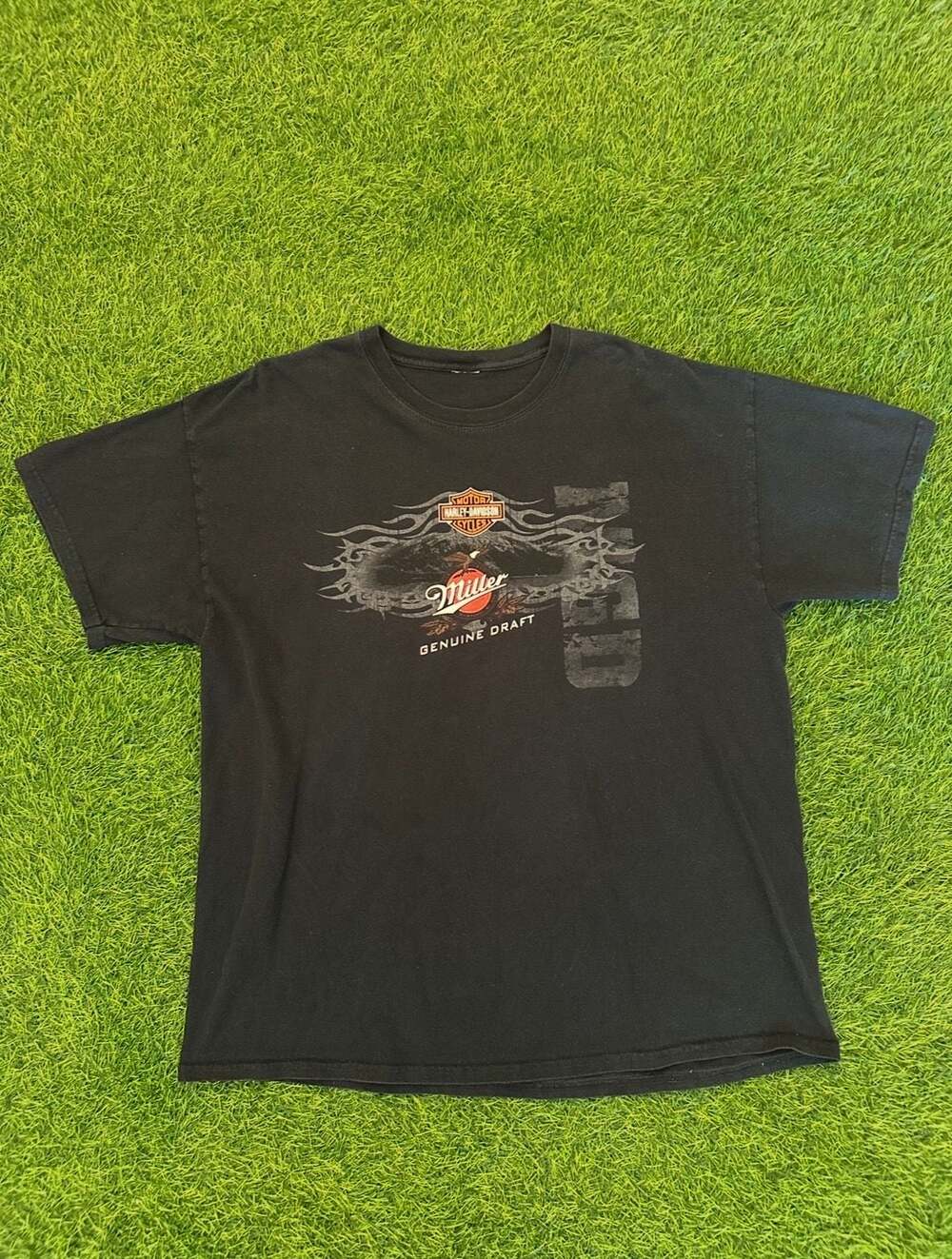 Vintage Harley-Davidson x Miller Genuine Draft Graphic T-Shirt